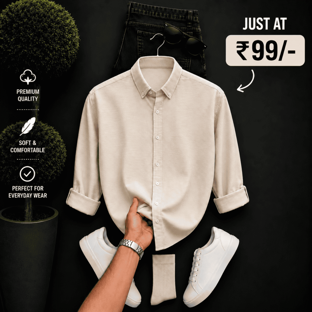 Men’s Cream Full Sleeve Shirt: The Complete Style